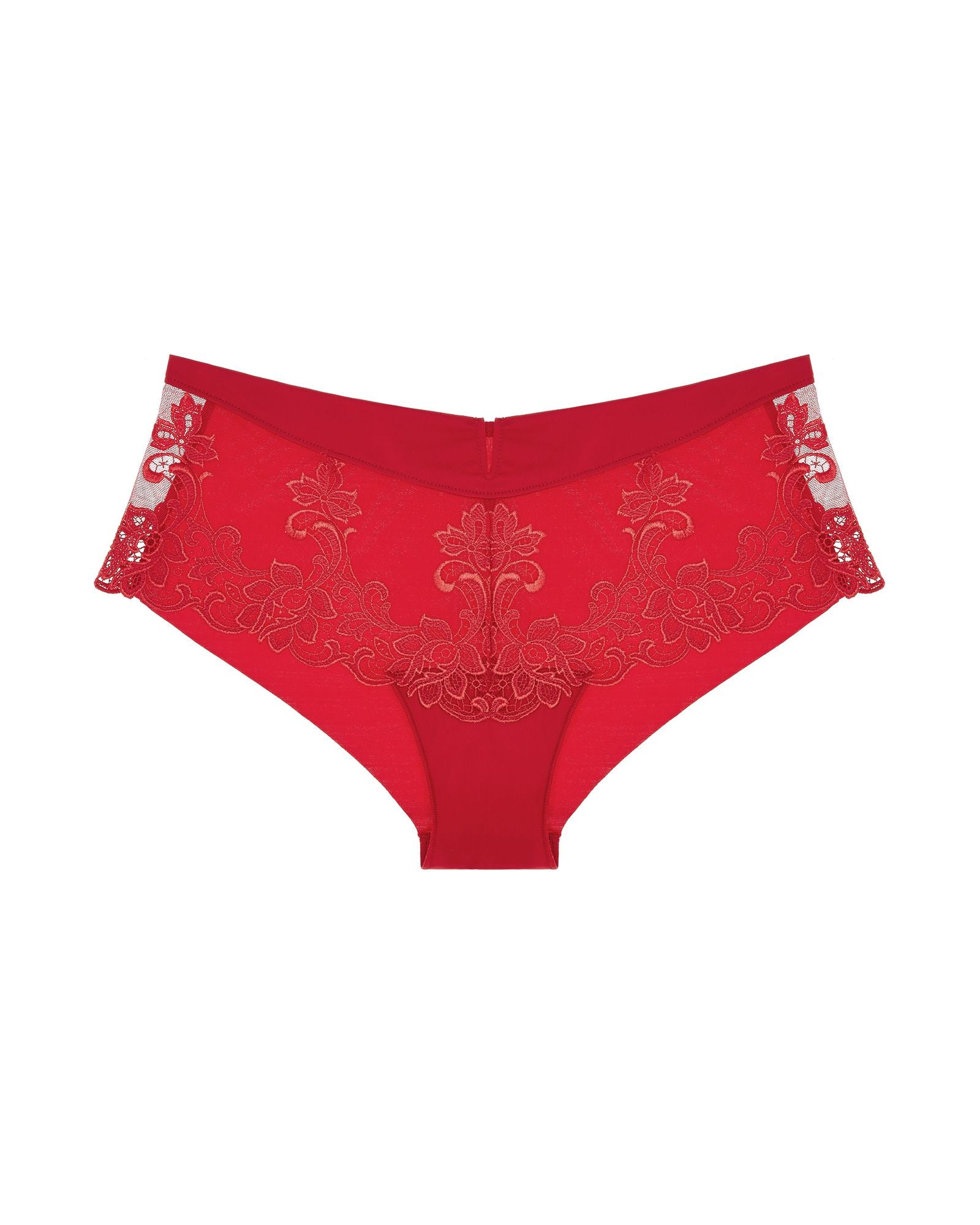 Simone Perele Saga Tattoo Boyshort in red