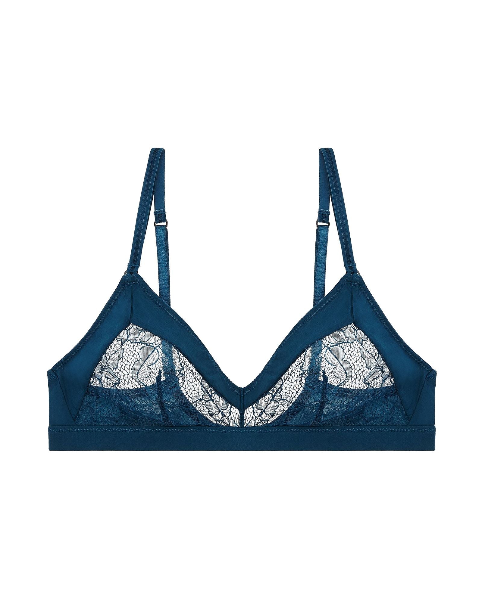 Heidi Klum Intimates Poison Iris Soft Cup Bra in blue