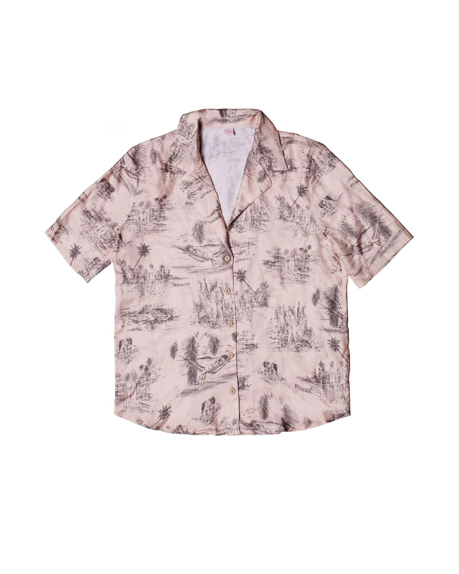Only Hearts Desert Island Lovers Short Sleeve Shirt in pink
