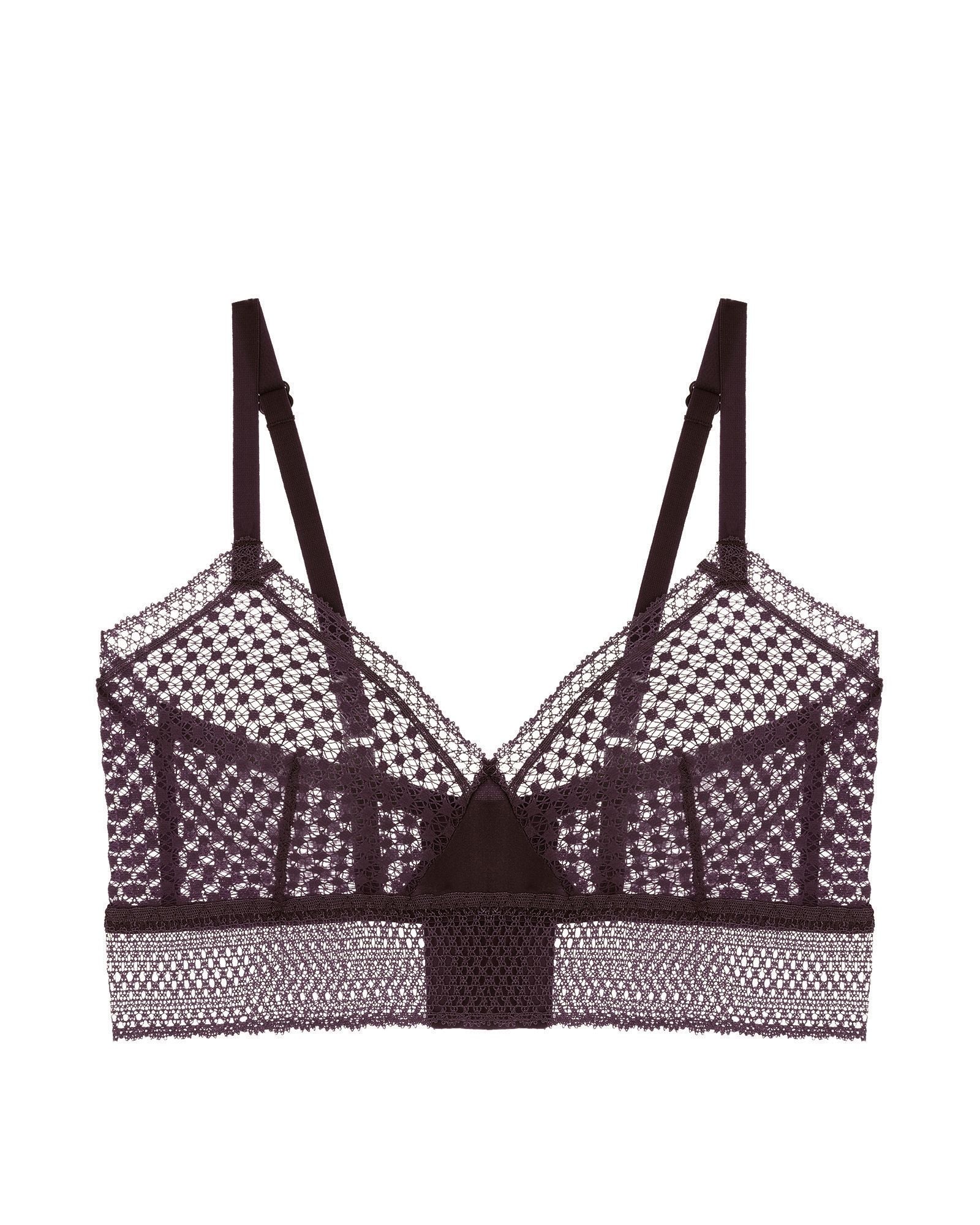 Else Bella Soft Triangle Bra in purple