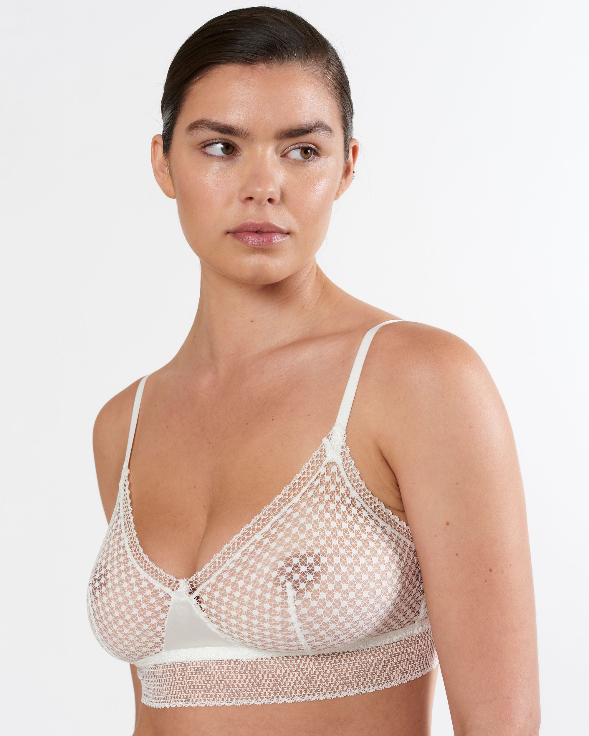 Else Bella Soft Triangle Bra in white