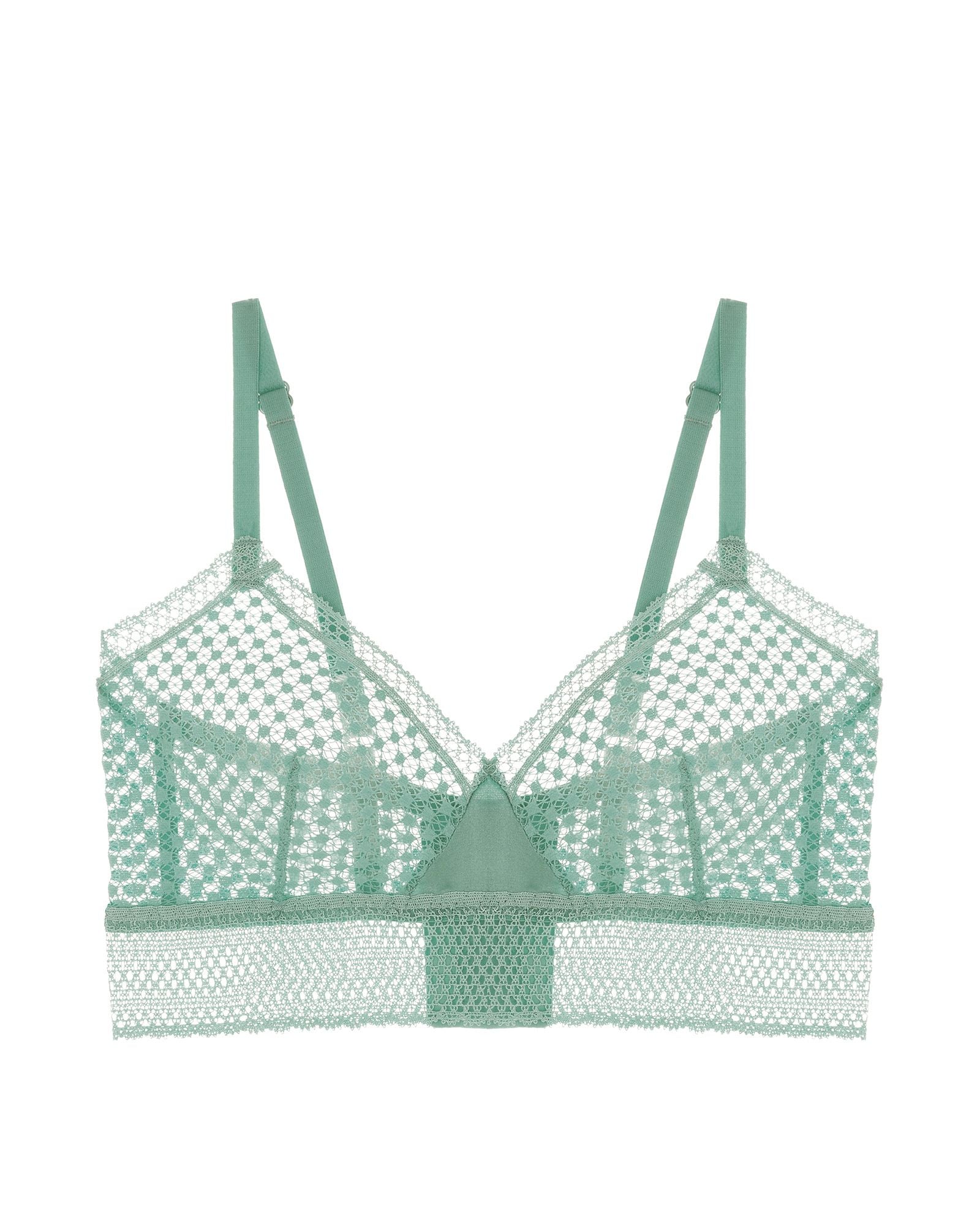 Else Bella Soft Triangle Bra in green