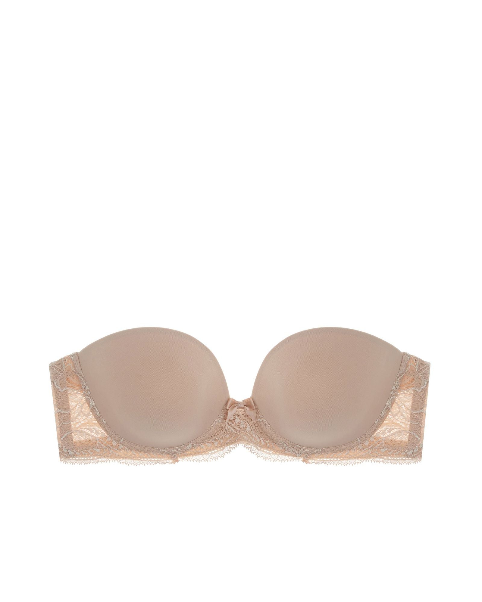 Simone Perele Eden Strapless Plunge Bra in beige