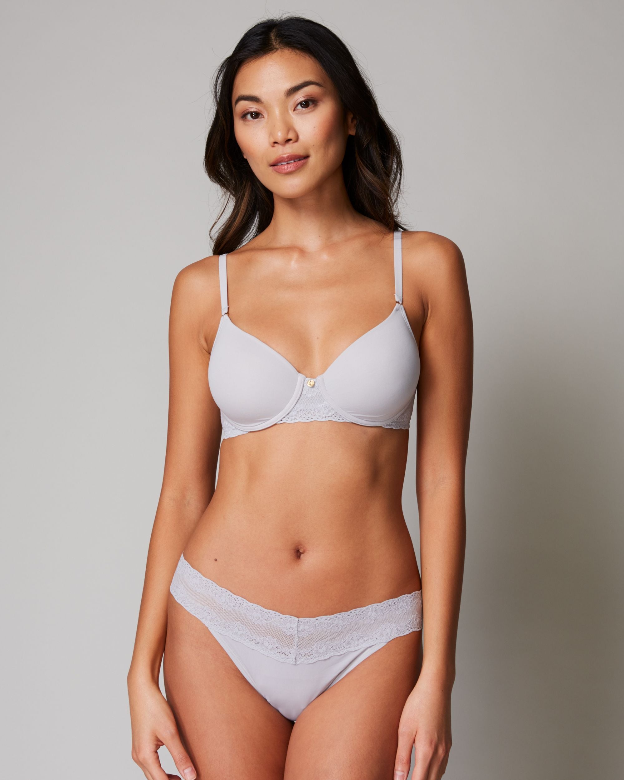 Natori Bliss Perfection Thong in gray