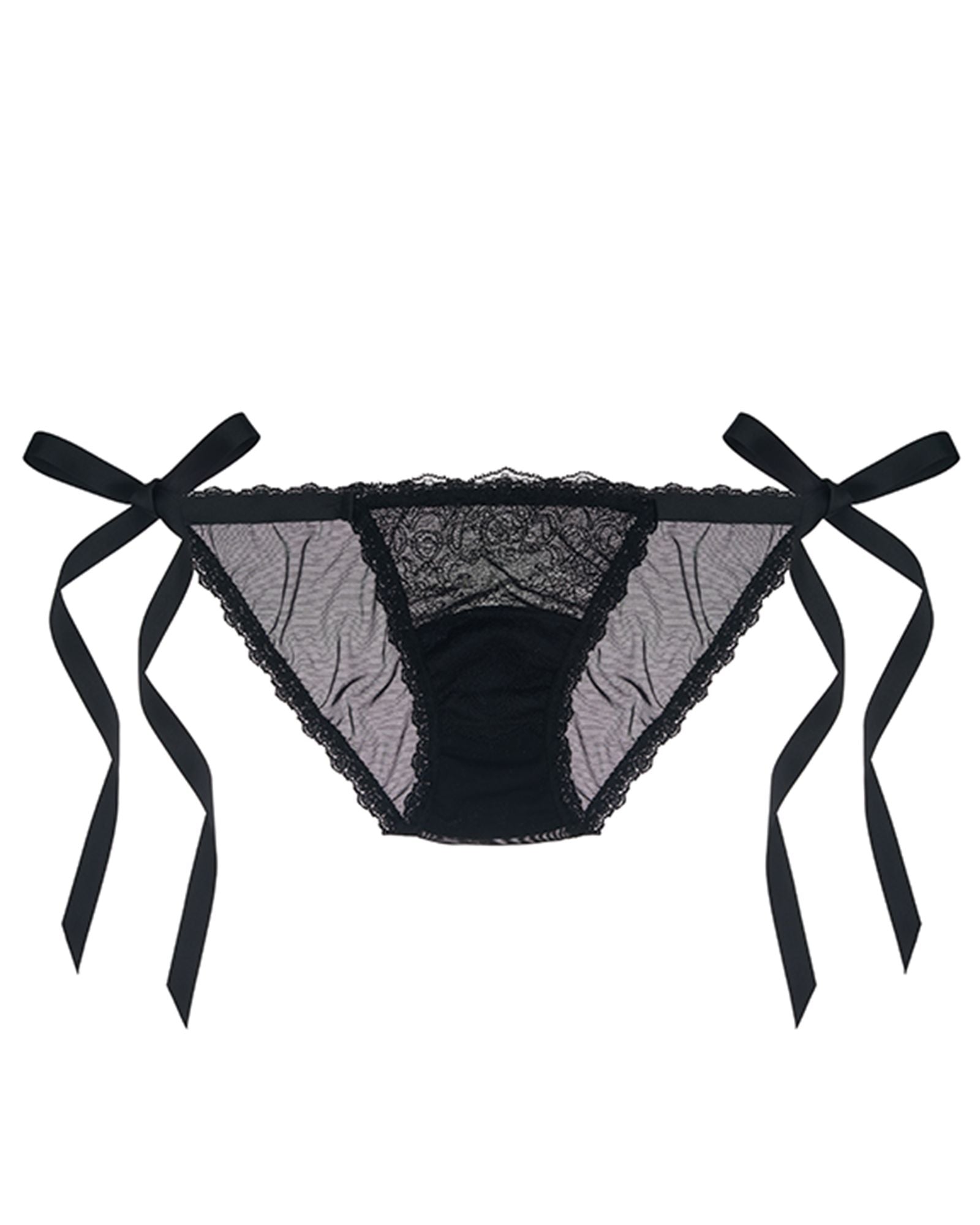 Hanky Panky Carmen Side Tie Bikini in black