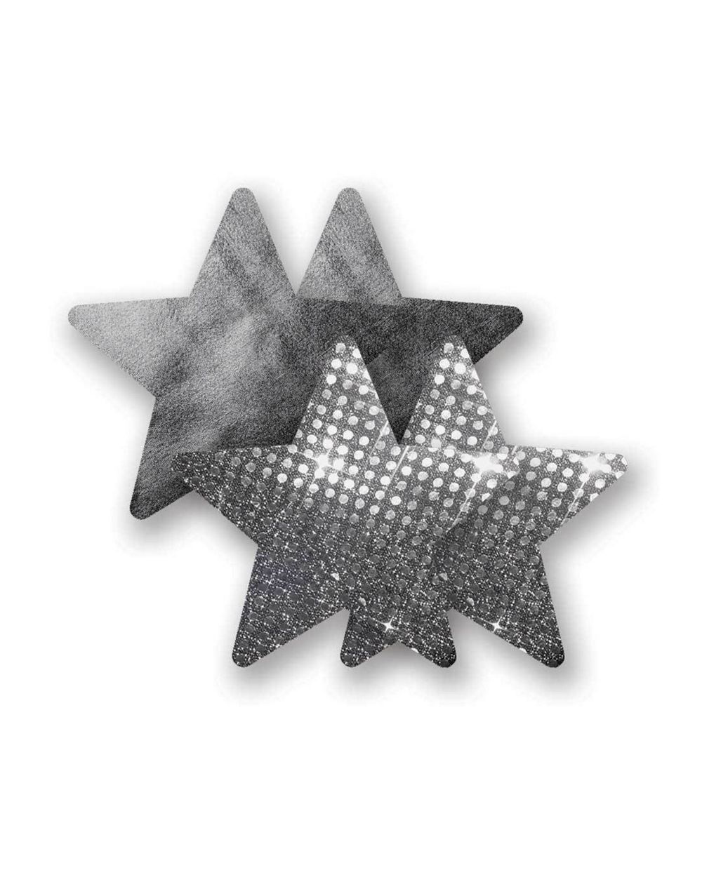 Nippies Bristols Six Metallics Night Fever Nipple Covers in black