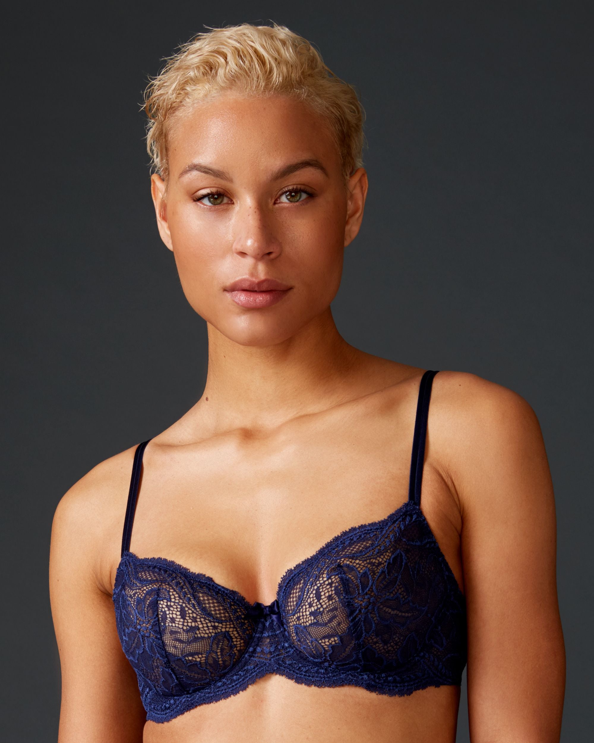 Simone Perele Eden Demi Plunge Bra in blue