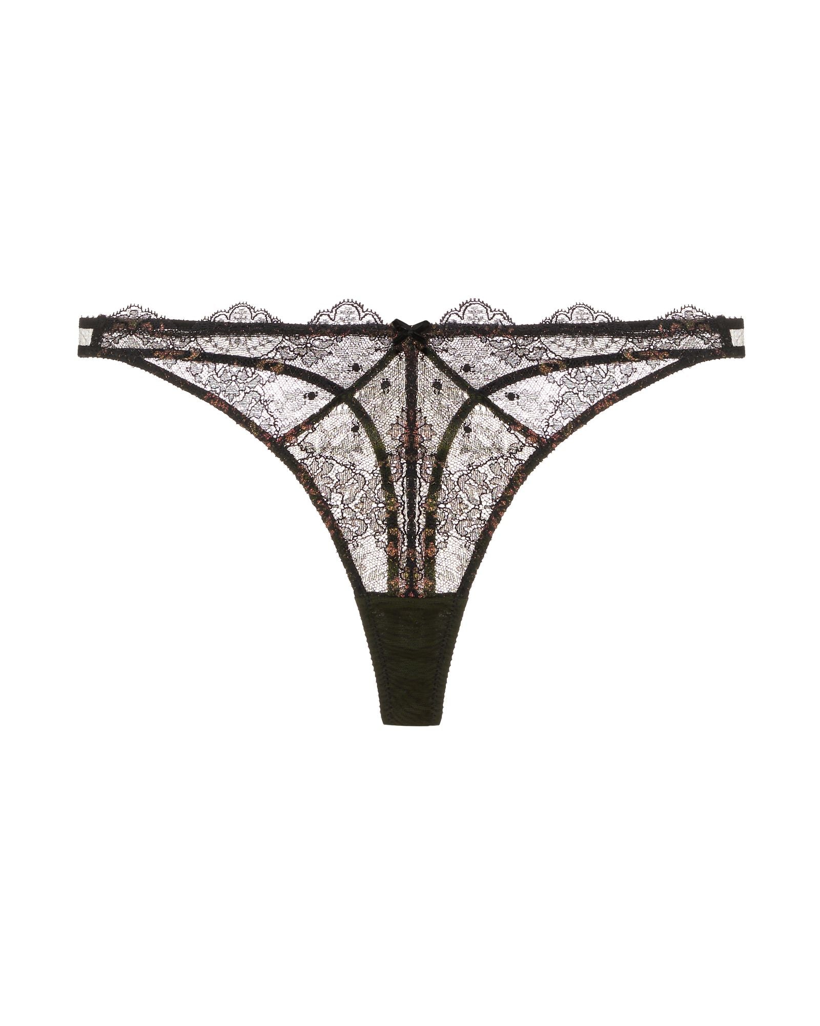 Dita Von Teese Lurex Lace G-String in black