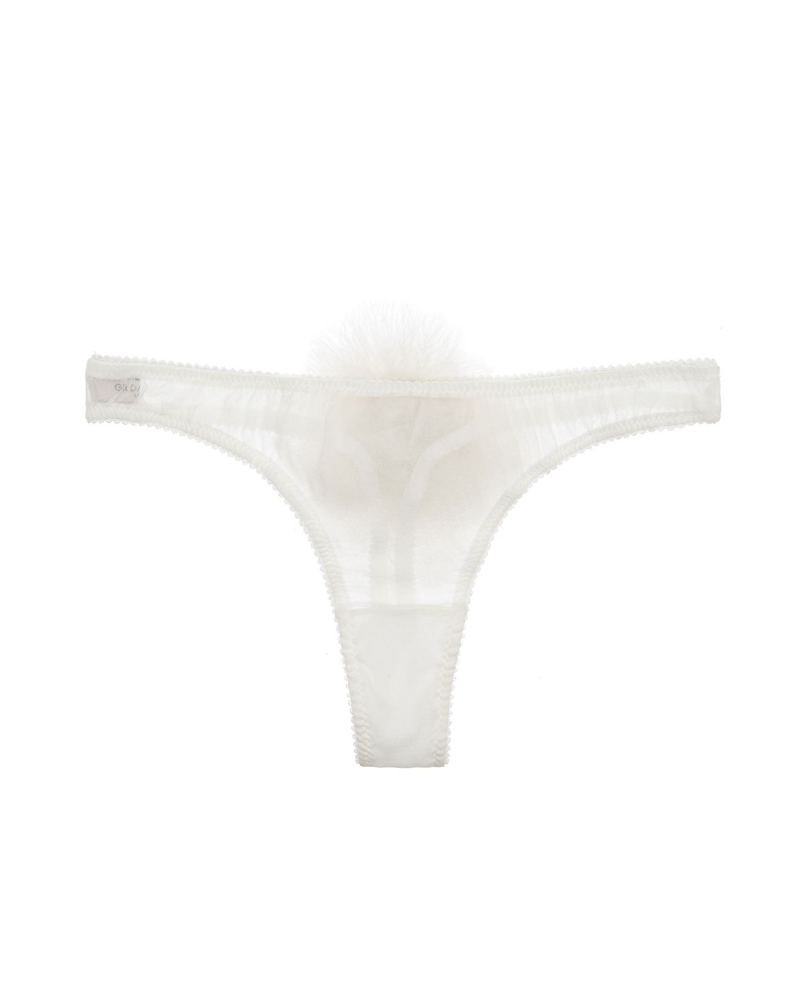 Gilda & Pearl Diana Chiffon Thong in white