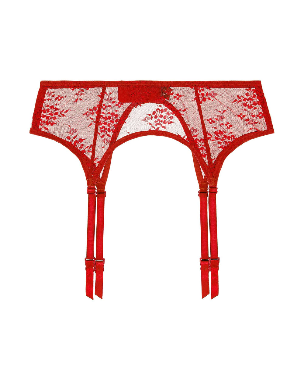 Journelle Romy Suspender Belt in red