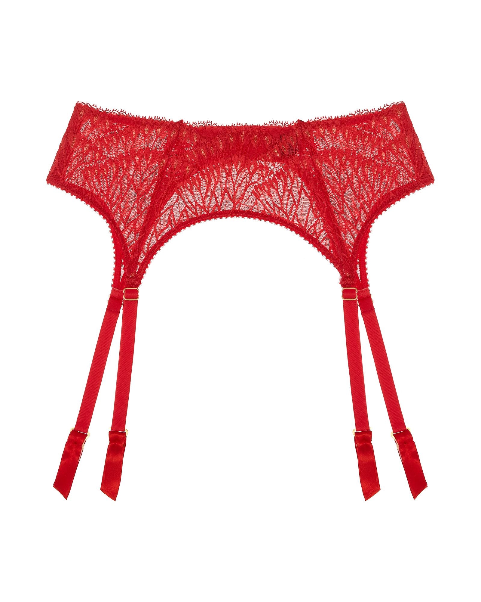 Journelle Loulou Suspender Belt in red