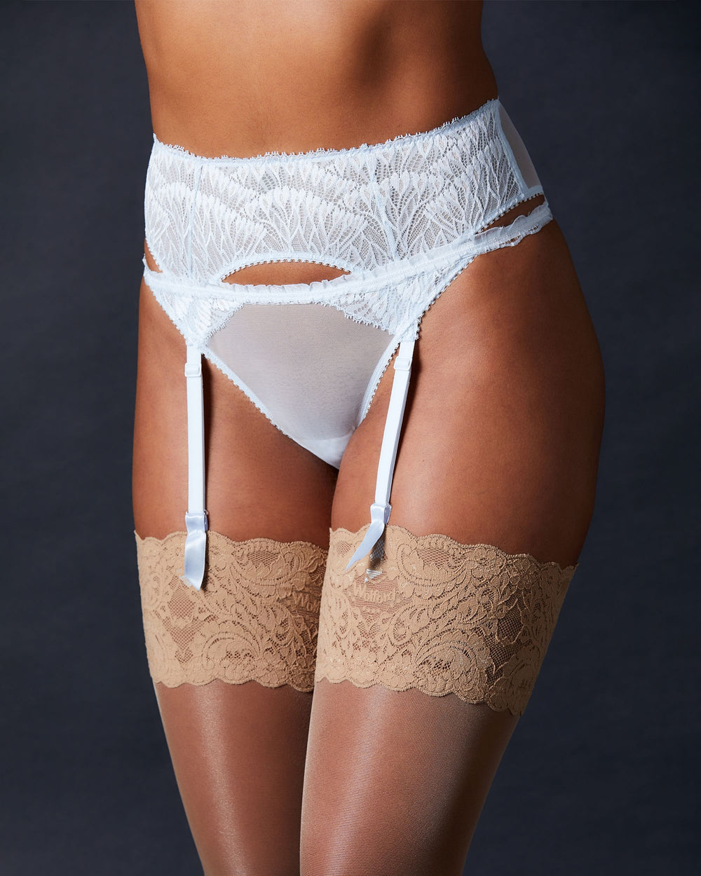 Journelle Loulou Suspender Belt in blue