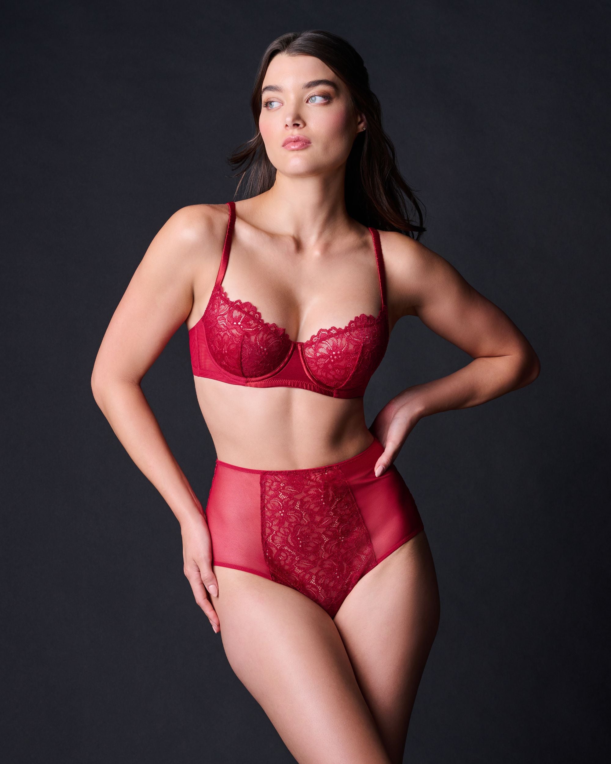 Journelle Lexi Demi Bra in red