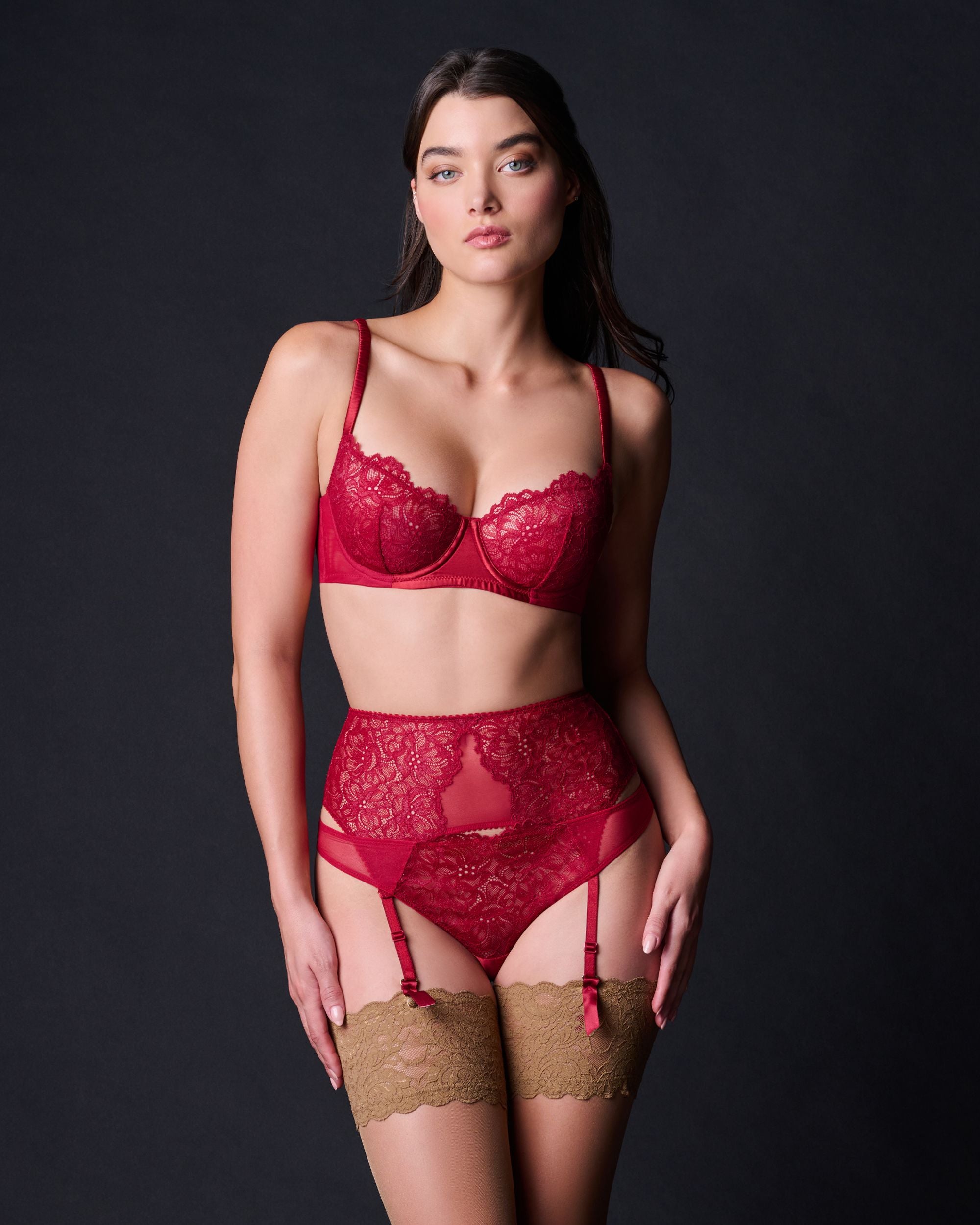 Journelle Lexi Demi Bra in red