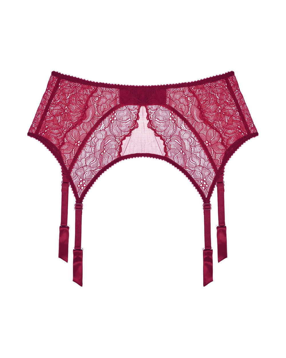 Journelle Lexi Suspender Belt in red