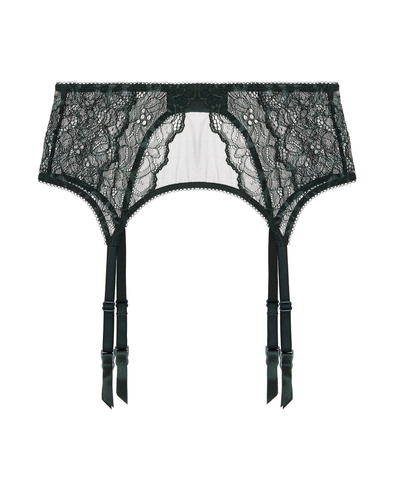 Journelle Lexi Suspender Belt in green