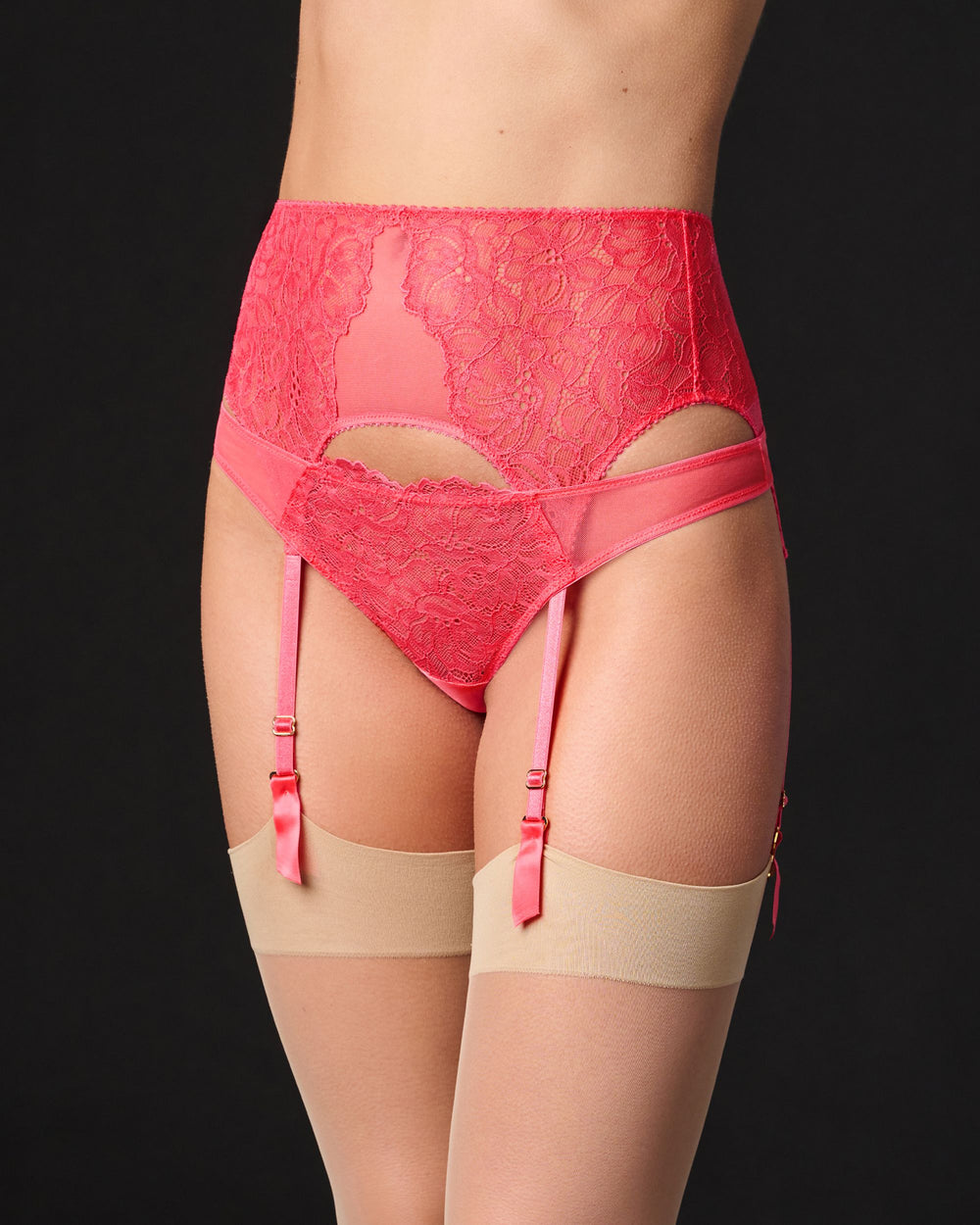 Journelle Lexi Suspender Belt in pink