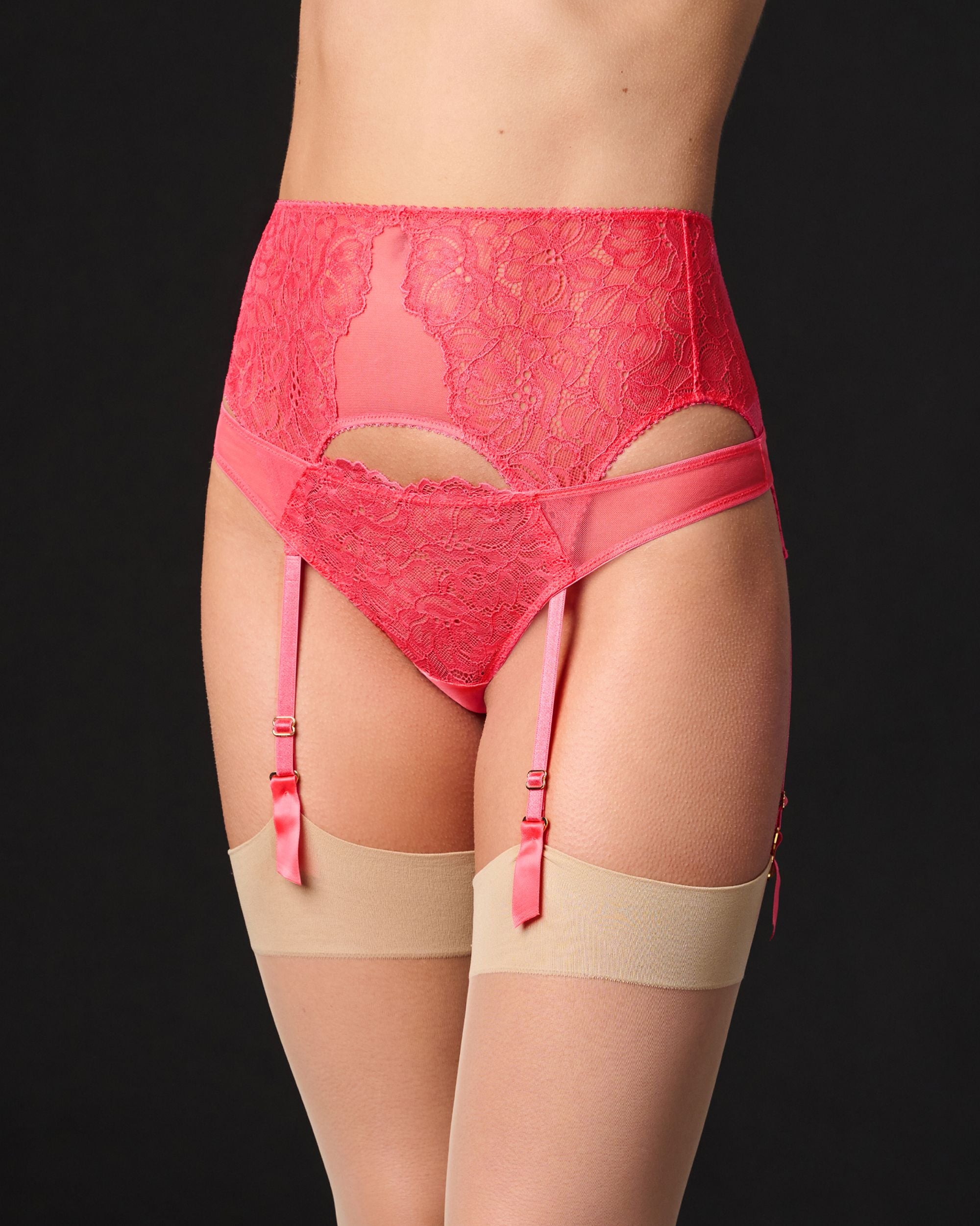 Journelle Lexi Suspender Belt in pink