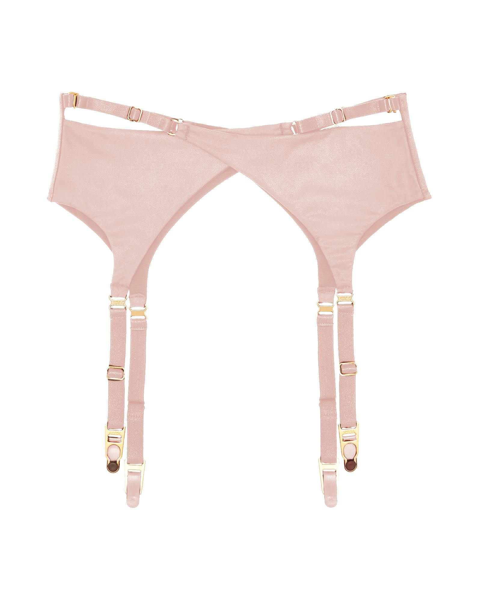 Bordelle Allegra Wrap Suspender in pink