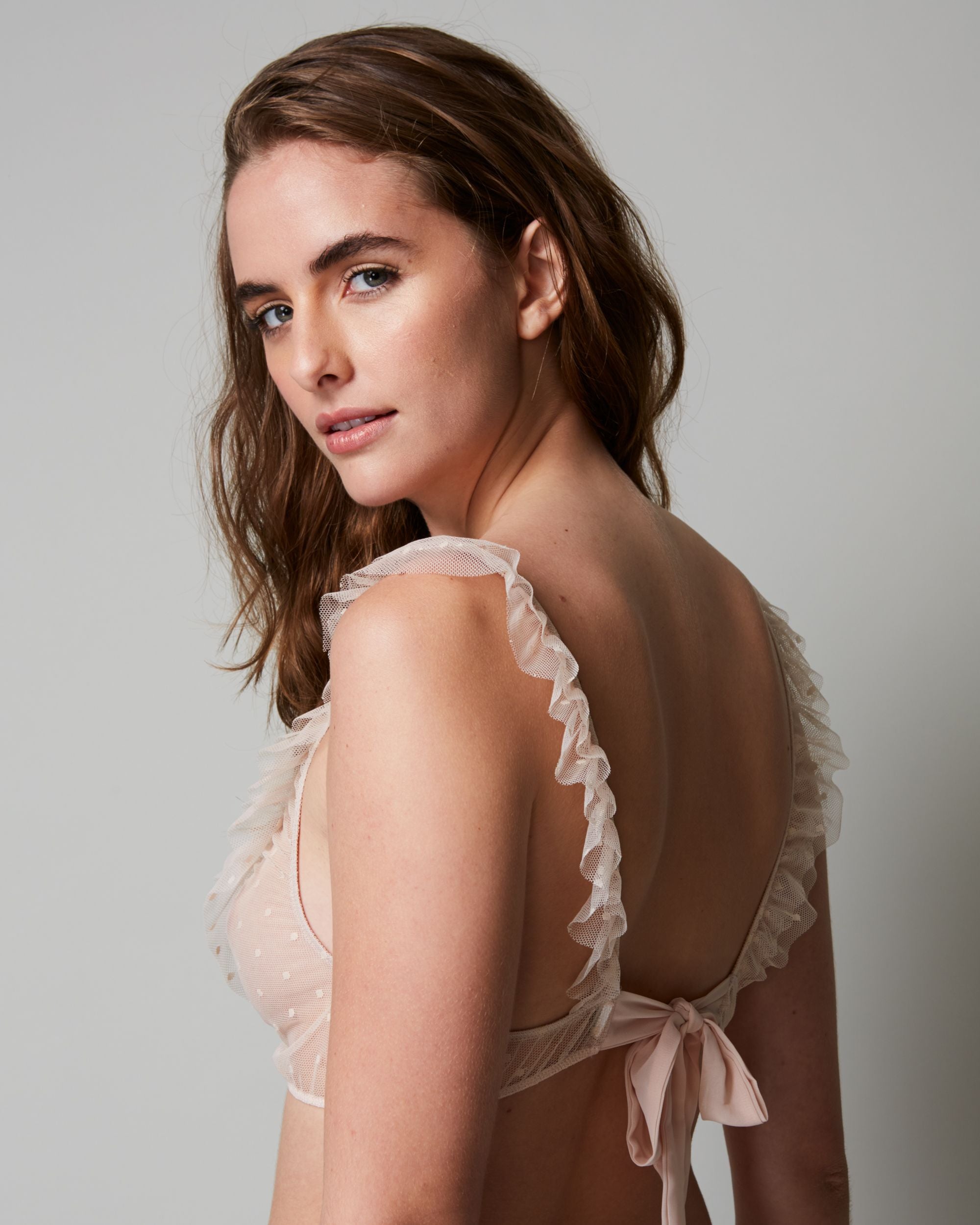 Only Hearts Coucou Lola Ruffle Bralette in pink