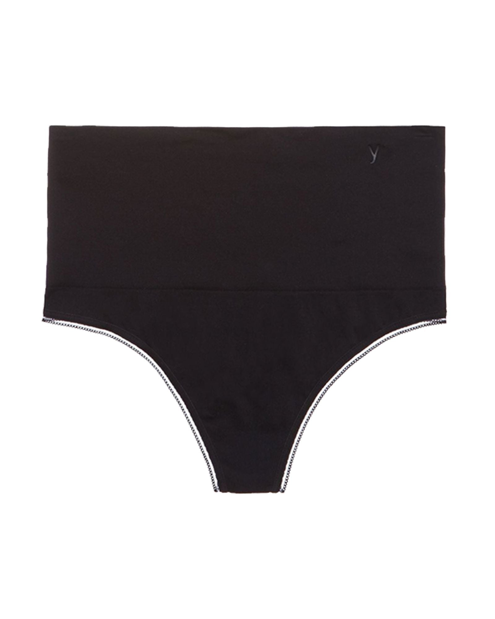Yummie by Heather Thomson Ultra Light Seamless Thong in black