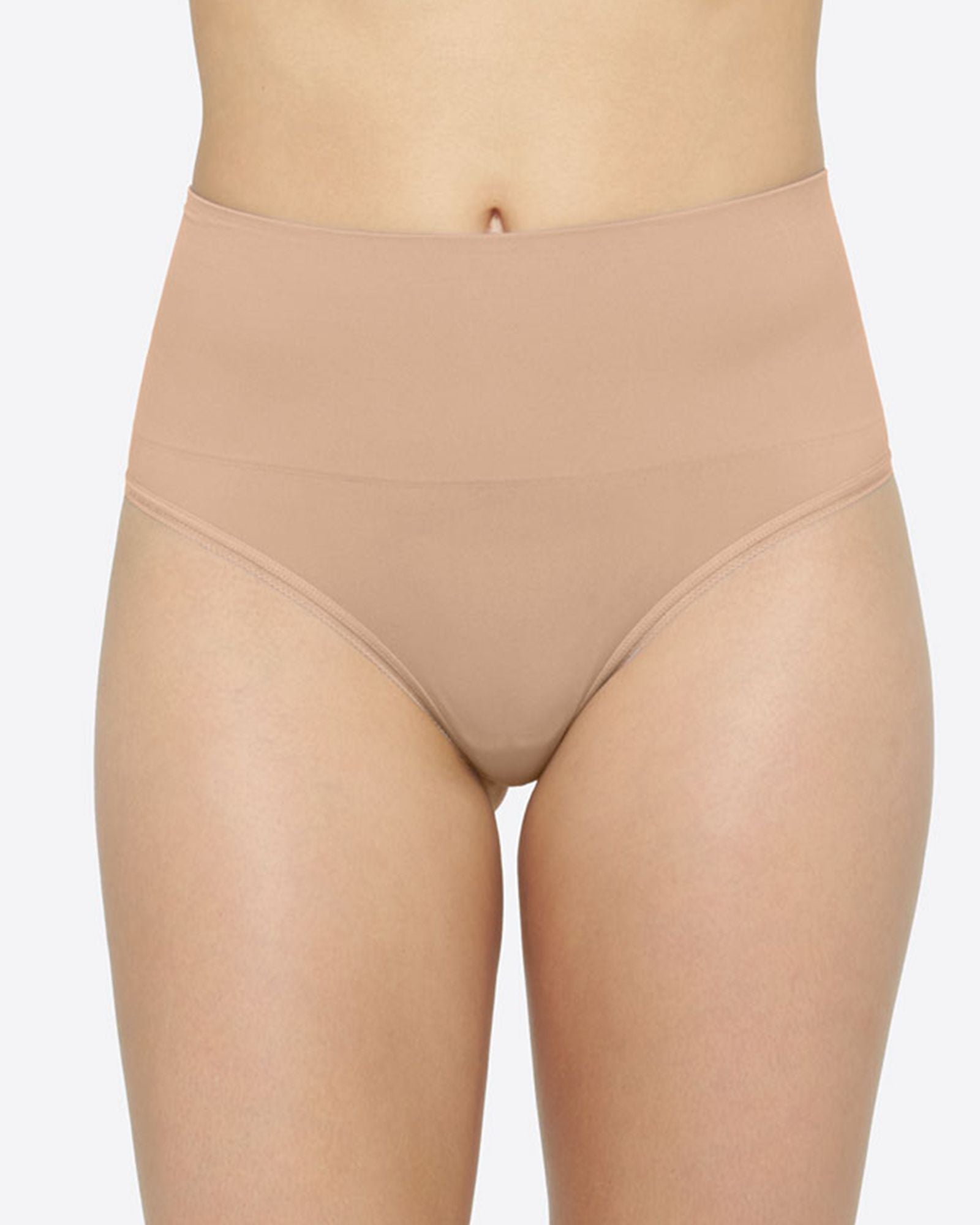 Yummie by Heather Thomson Ultra Light Seamless Thong in beige
