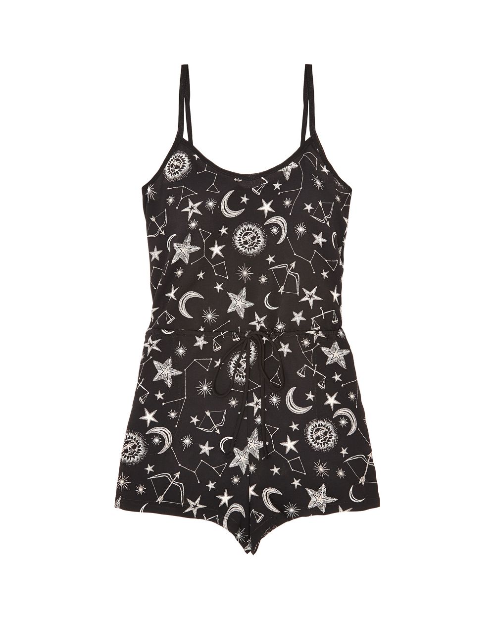 Only Hearts Seeing Stars Romper in black