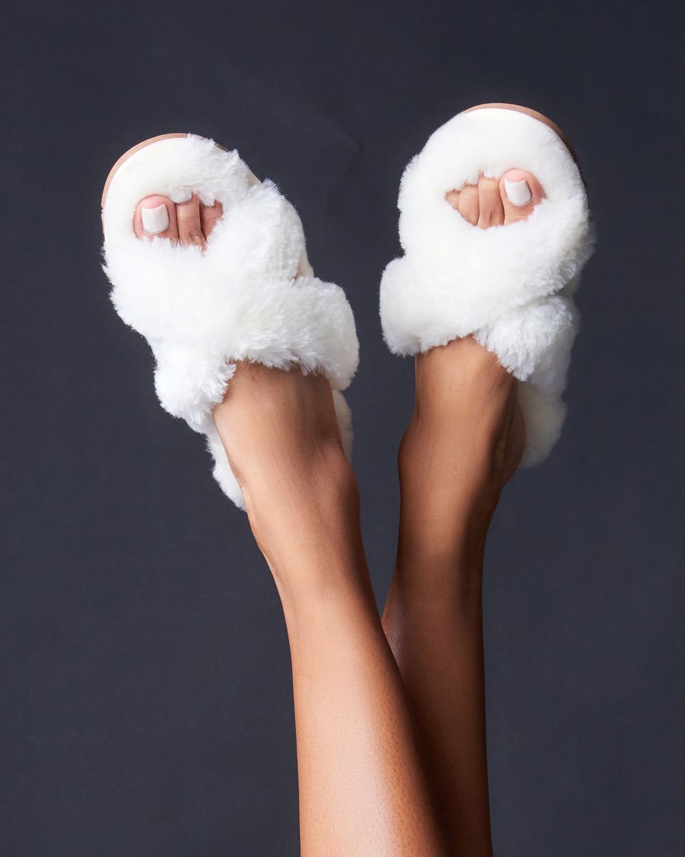 Patricia Green Mt. Hood Slippers in white