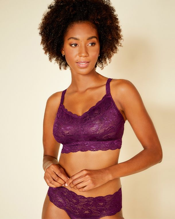 Cosabella Never Say Never Curvy Sweetie Bralette in purple
