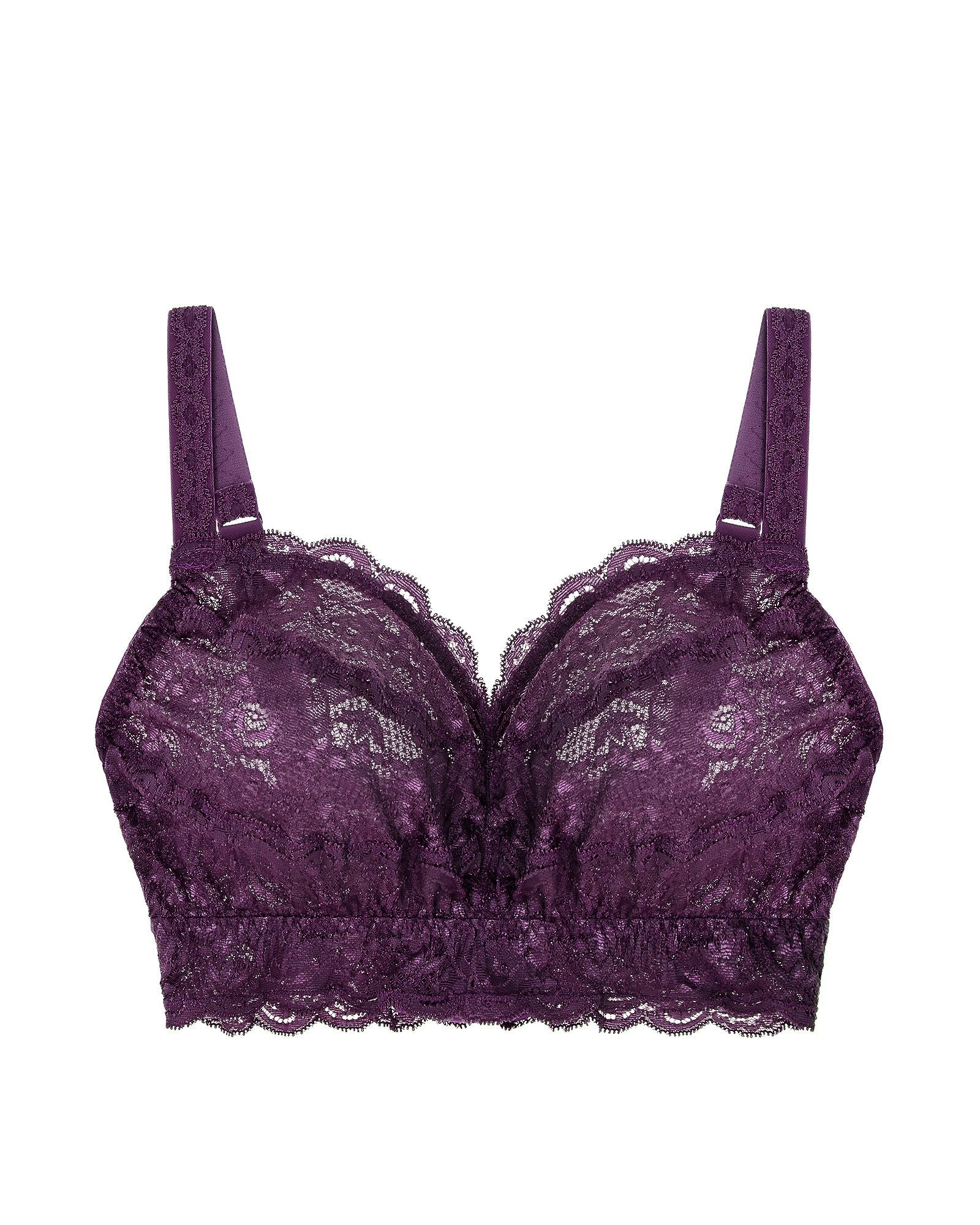 Cosabella Never Say Never Curvy Sweetie Bralette in purple