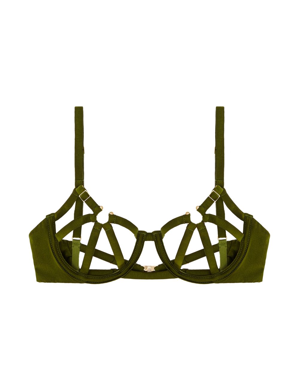Studio Pia Clea Cage Bra in green