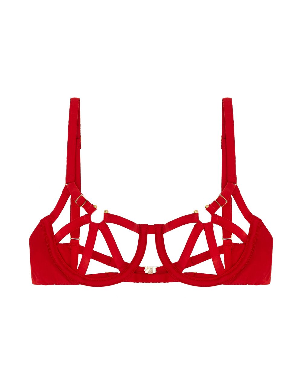 Studio Pia Clea Cage Bra in red