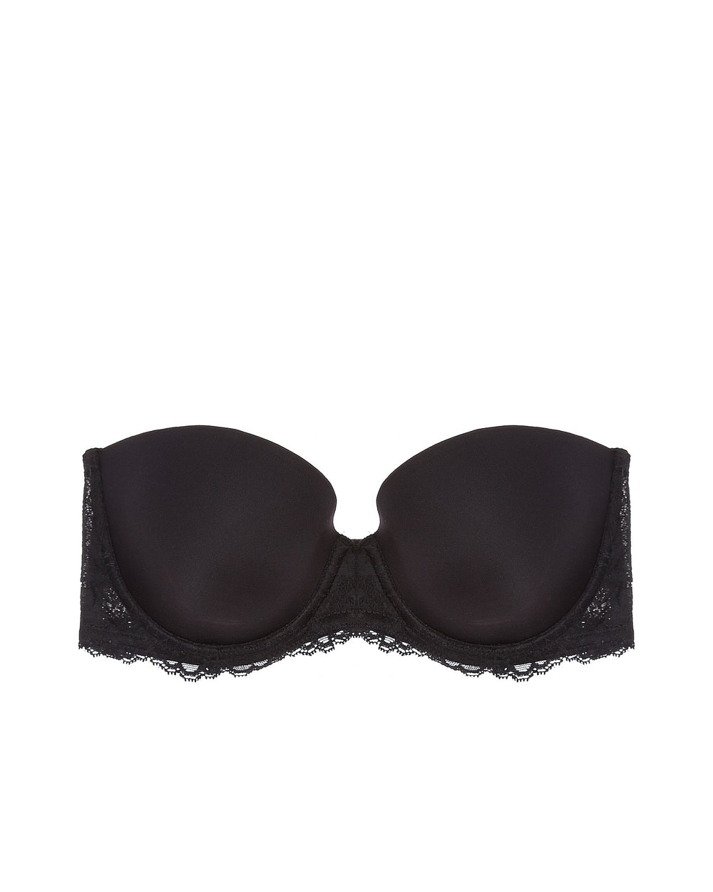 OnGossamer Beautifully Basic Strapless Bra in black