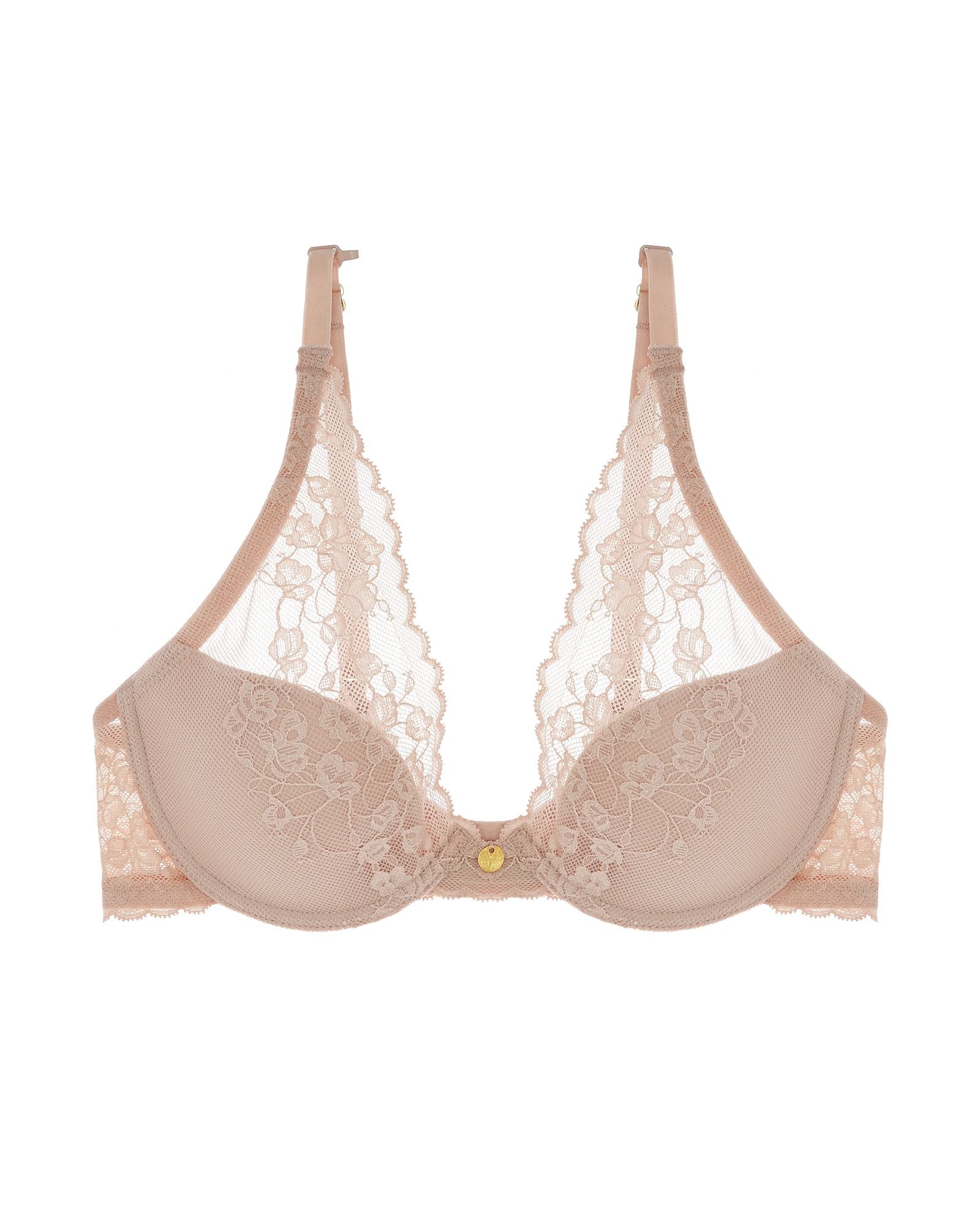 Natori Cherry Blossom Convertible Underwire Bra in beige