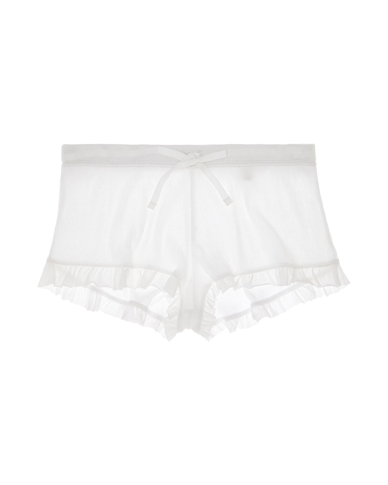 Skin Cotton Rib Rafaela Short in white