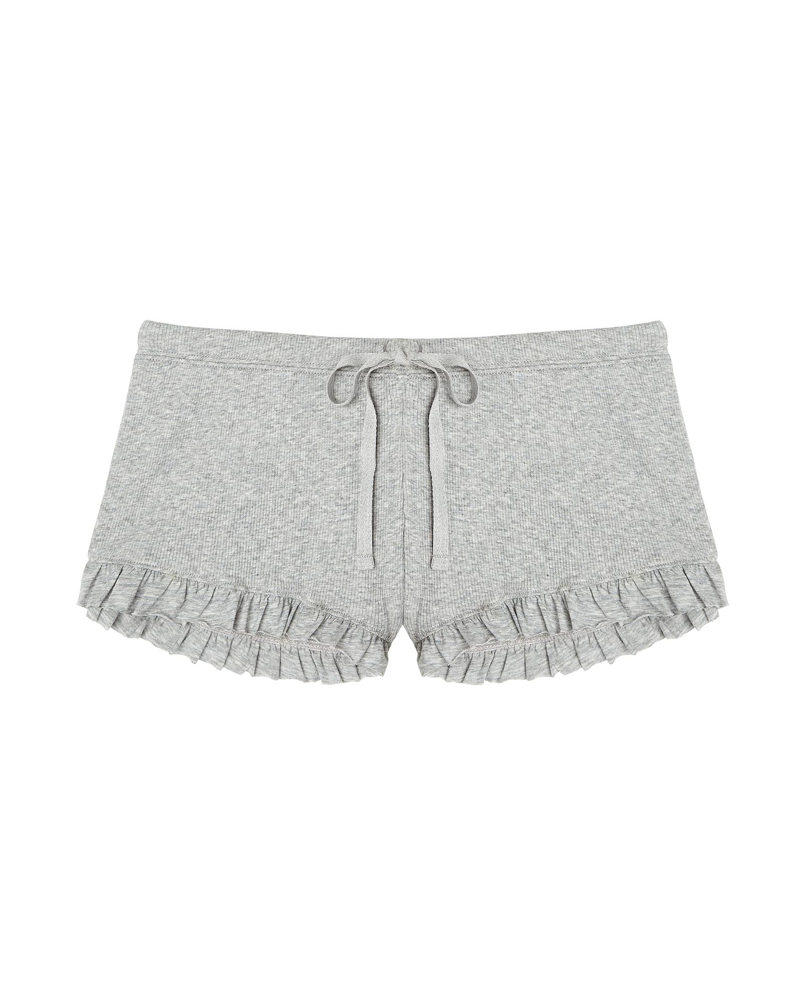 Skin Cotton Rib Rafaela Short in gray