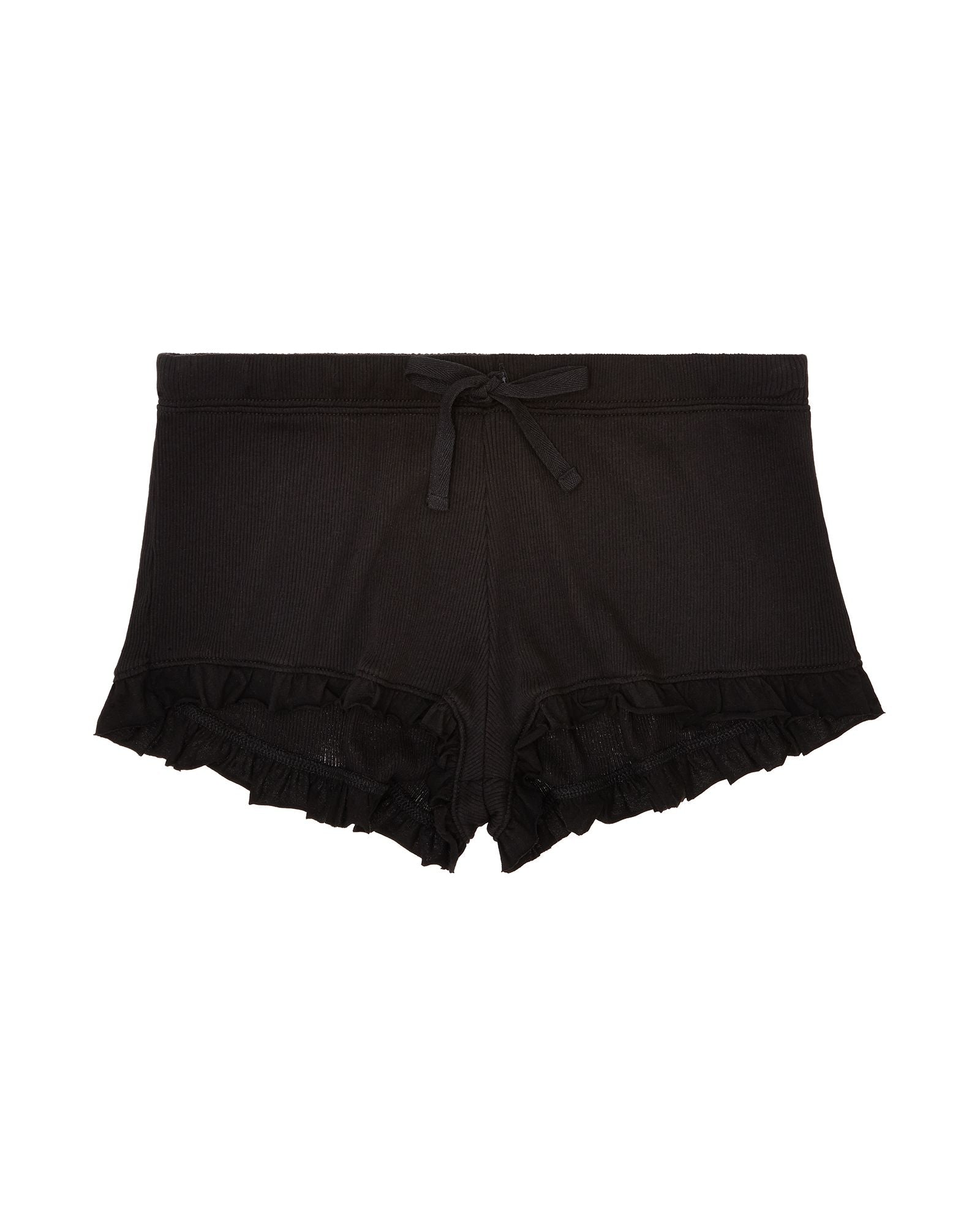 Skin Cotton Rib Rafaela Short in black