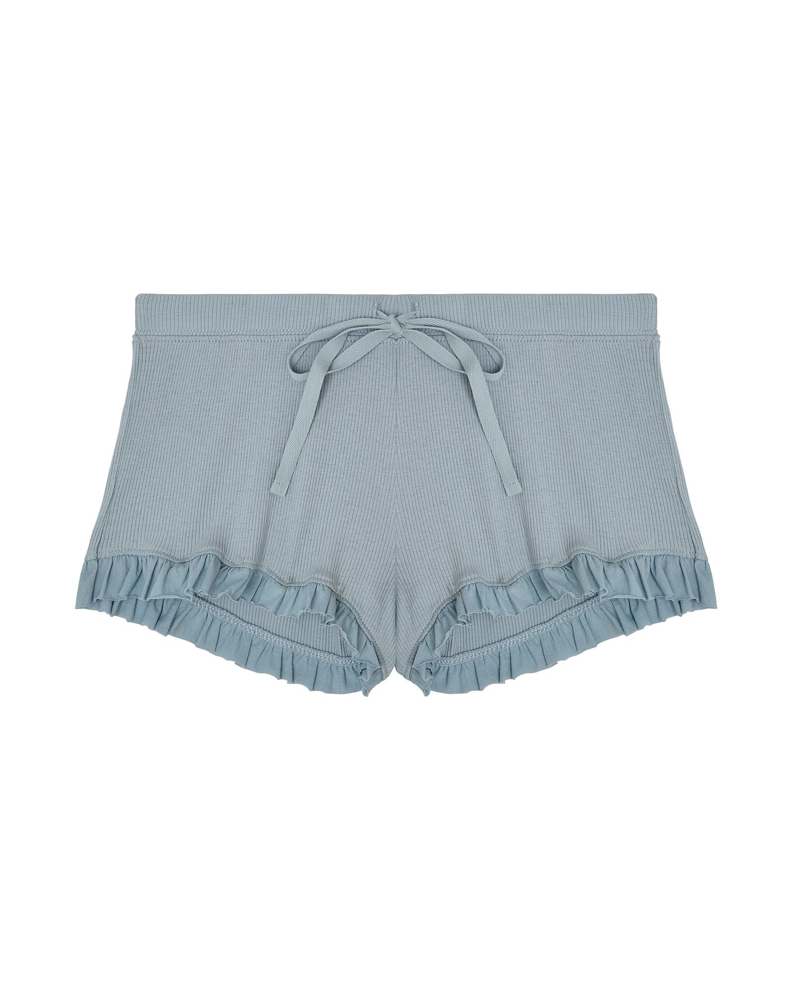Skin Cotton Rib Rafaela Short in blue