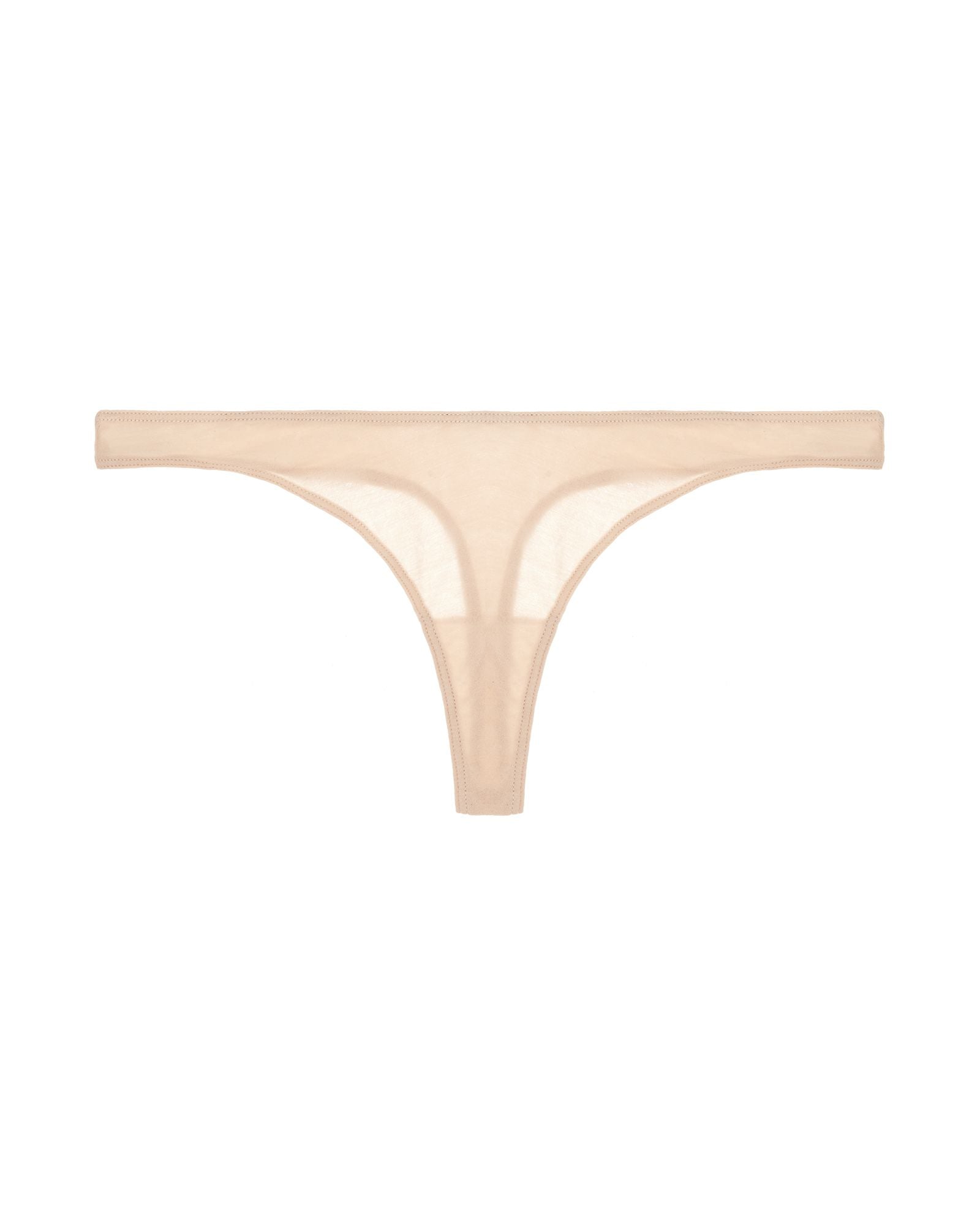 Skin Organic Pima Cotton Thong in beige