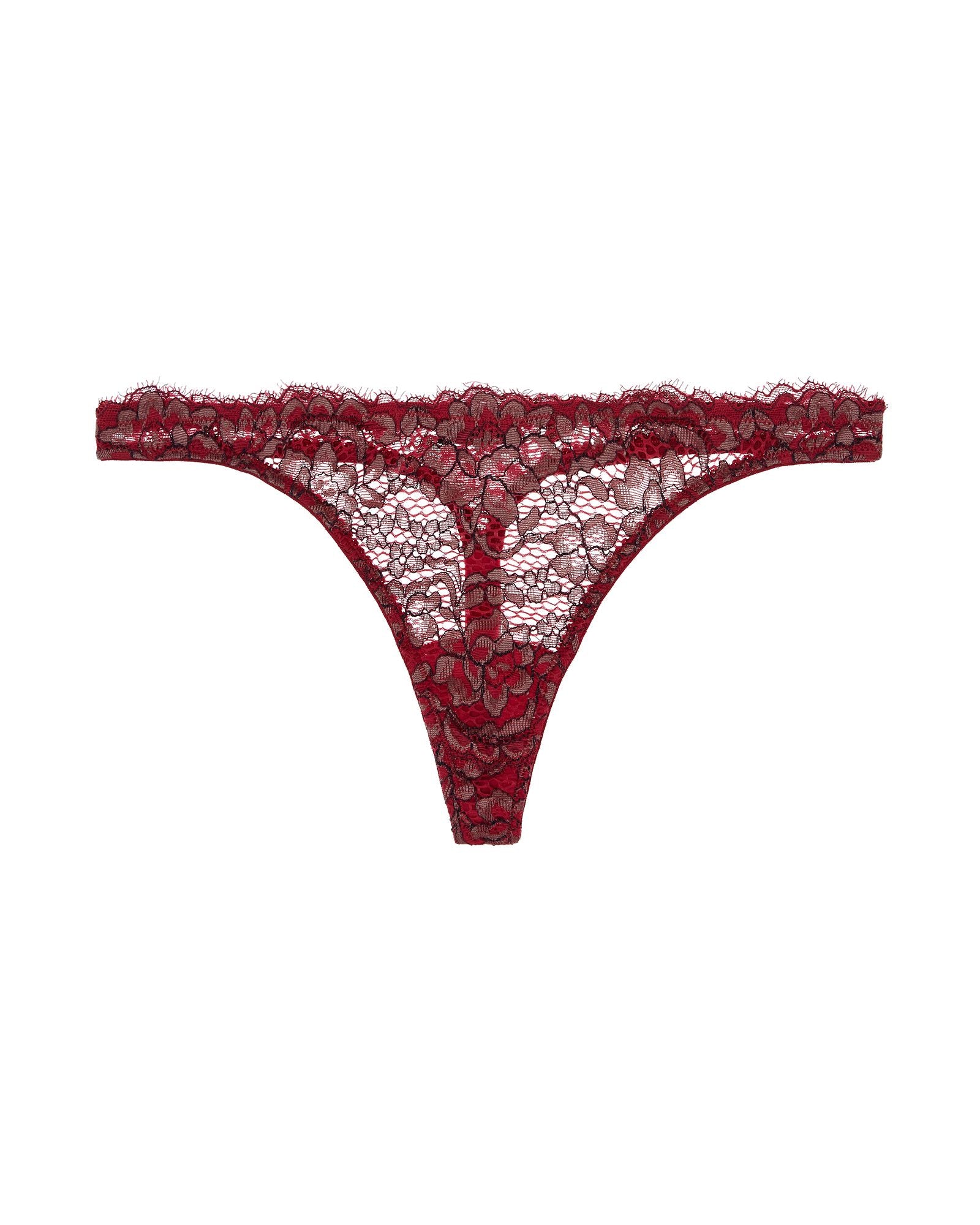 Cosabella Pret-A-Porter Low Rise Thong in red