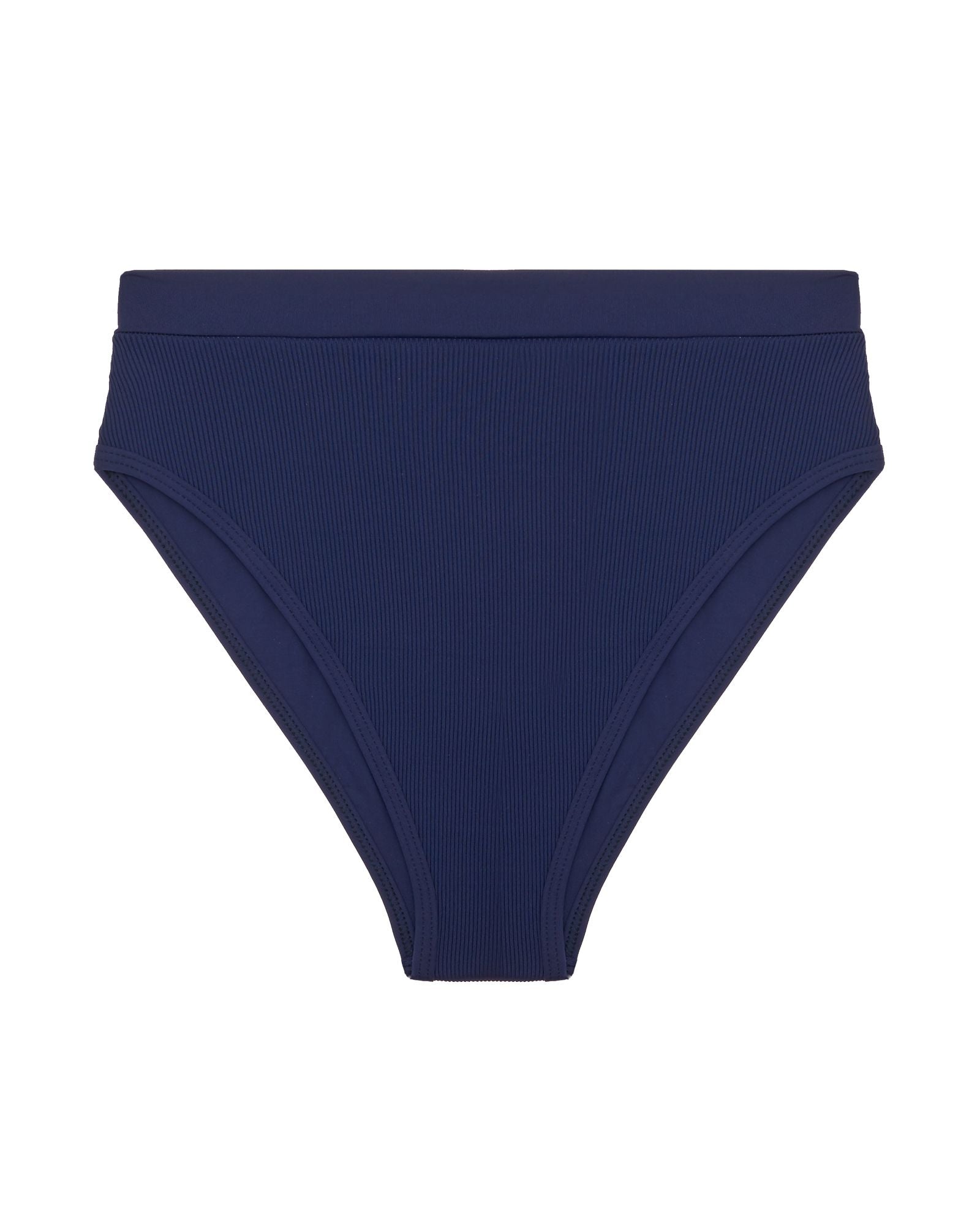L Space Frenchi Bikini High Waisted Bottom in blue