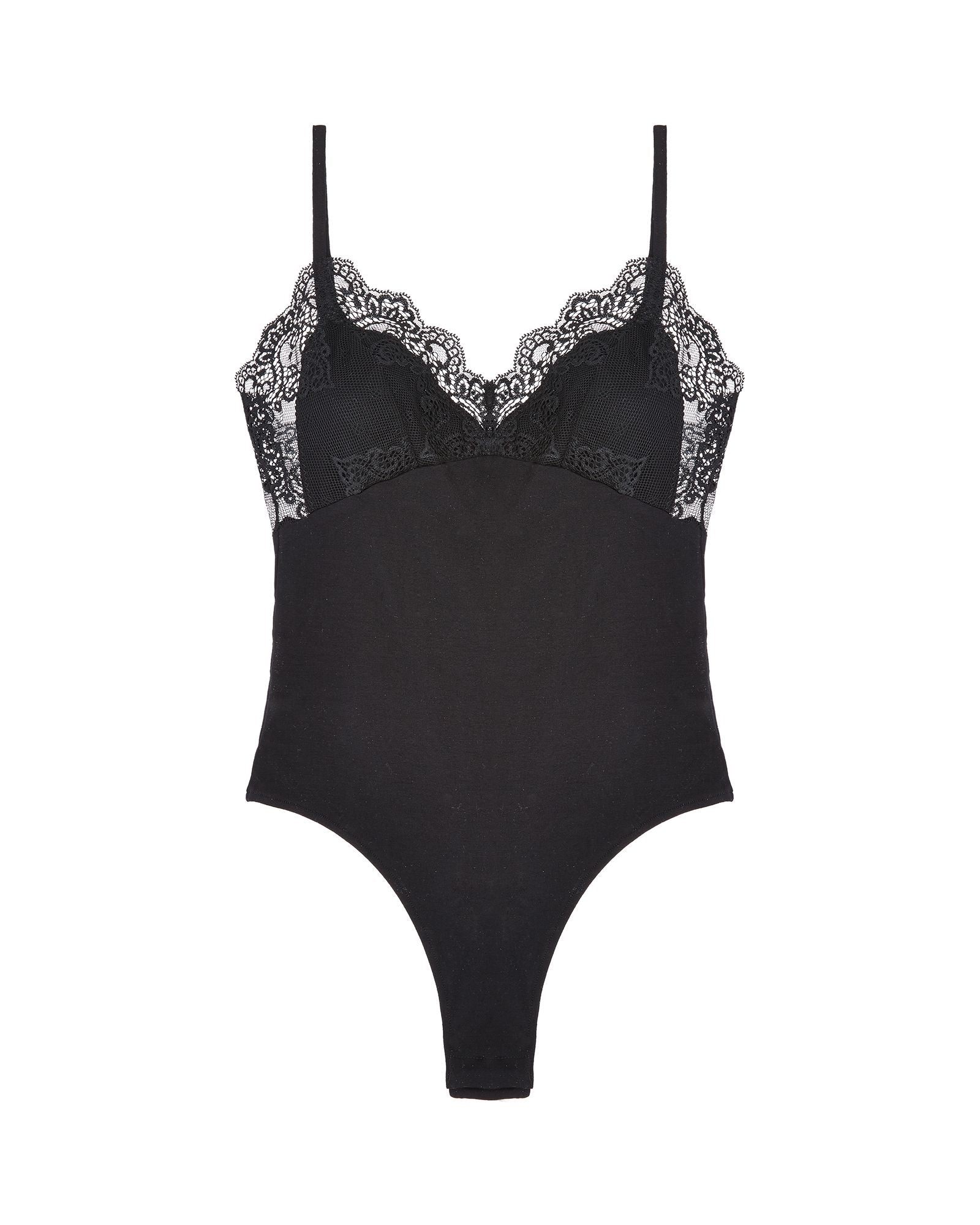 Only Hearts So Fine with Lace Lined Lace Cup Body in black