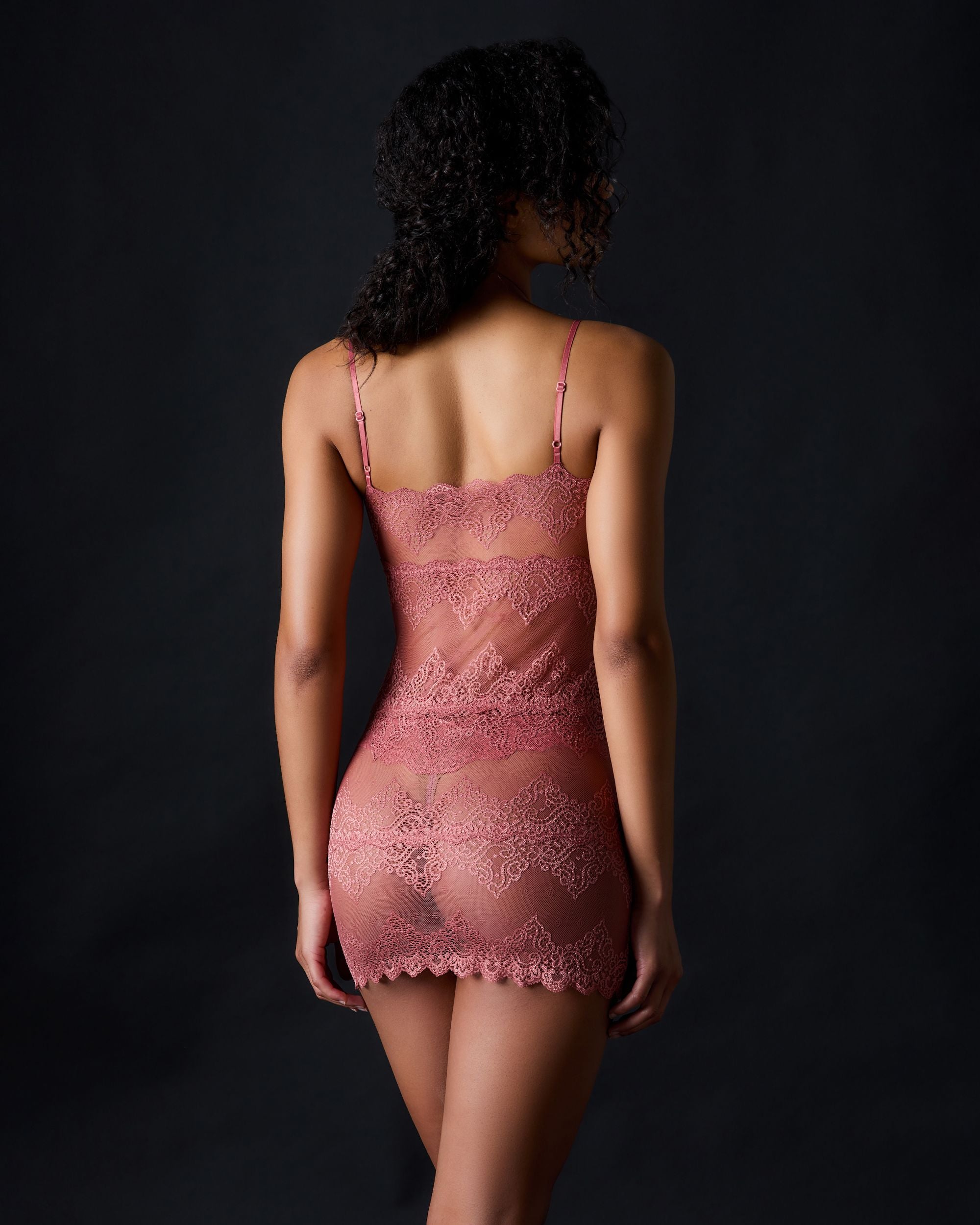 Only Hearts So Fine Lace Chemette in pink