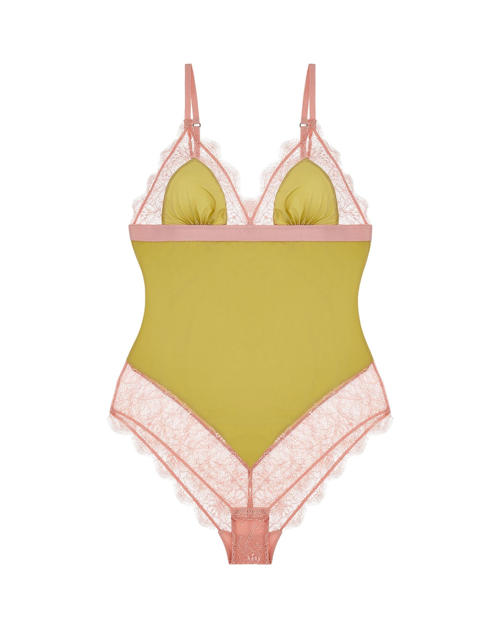 Love Stories Doris Lace Bodysuit in green