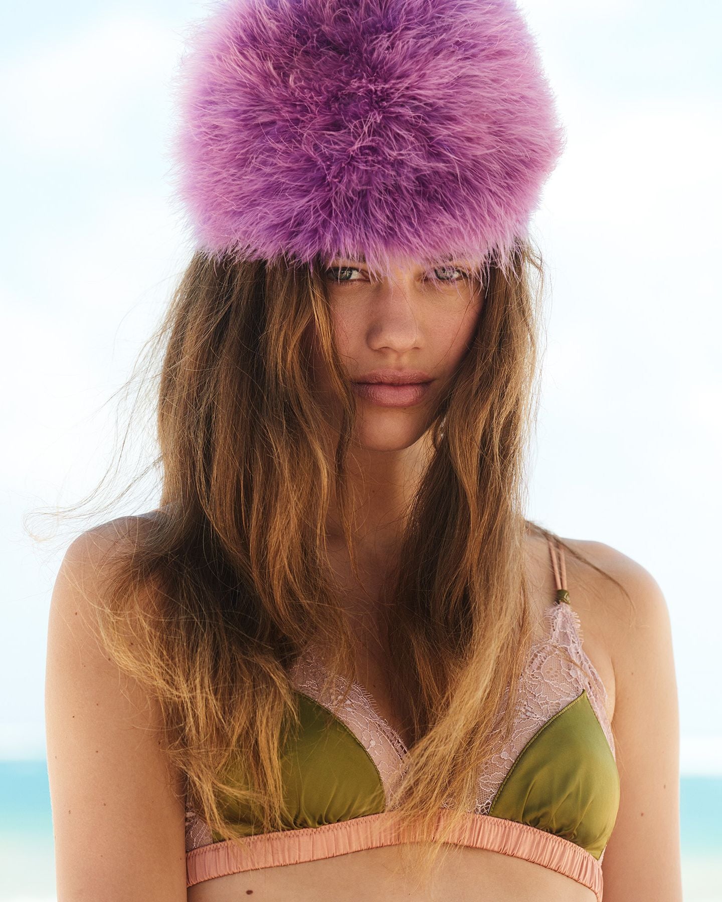 Love Stories Misty Mauve Love Lace Bralette in purple