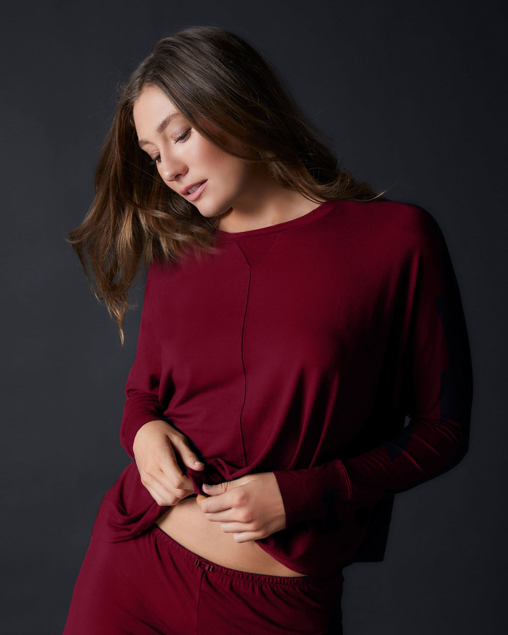 Journelle Emma Pullover in red