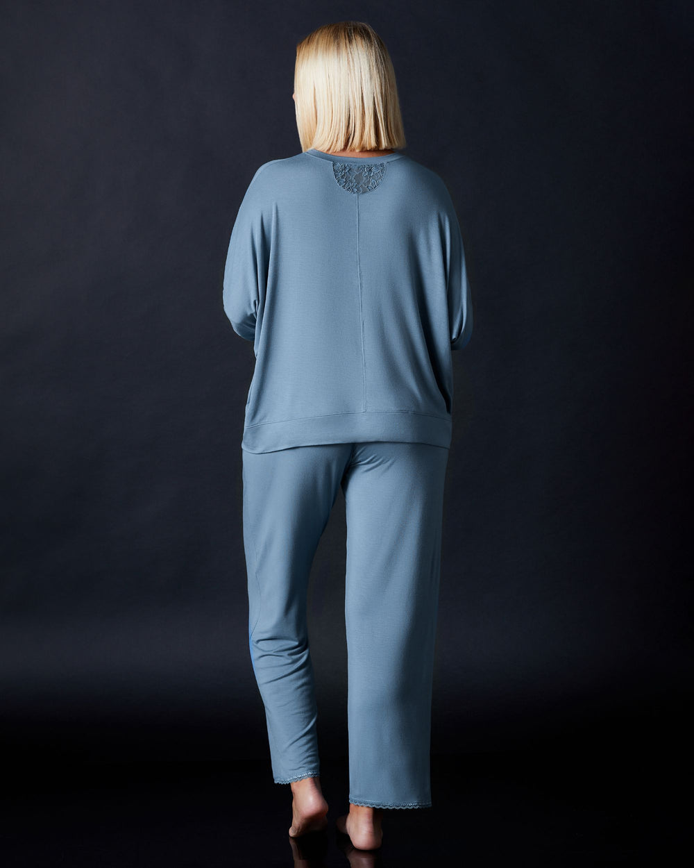 Emma Pullover in blue - detail | Journelle