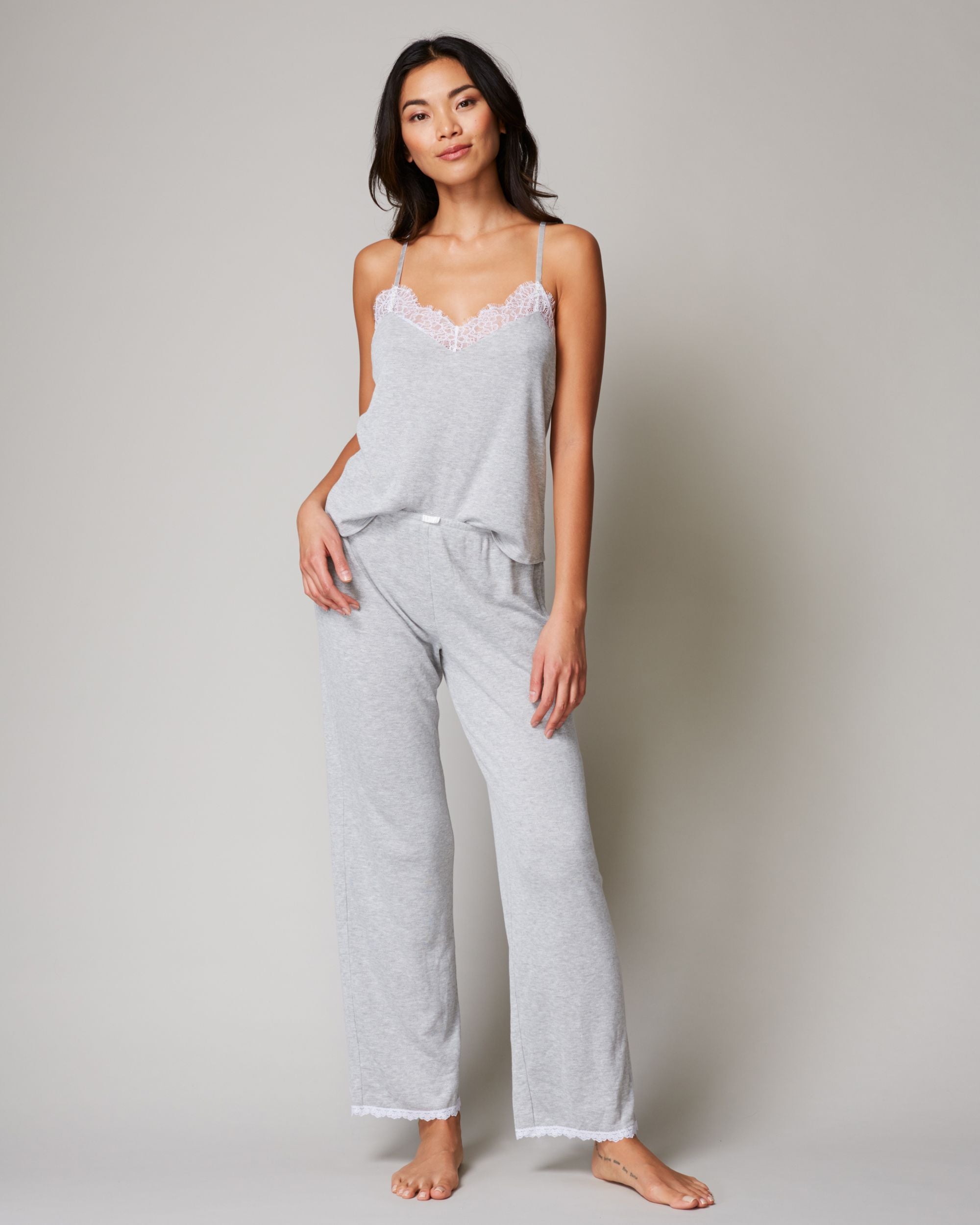 Journelle Emma Pointelle Cami in white