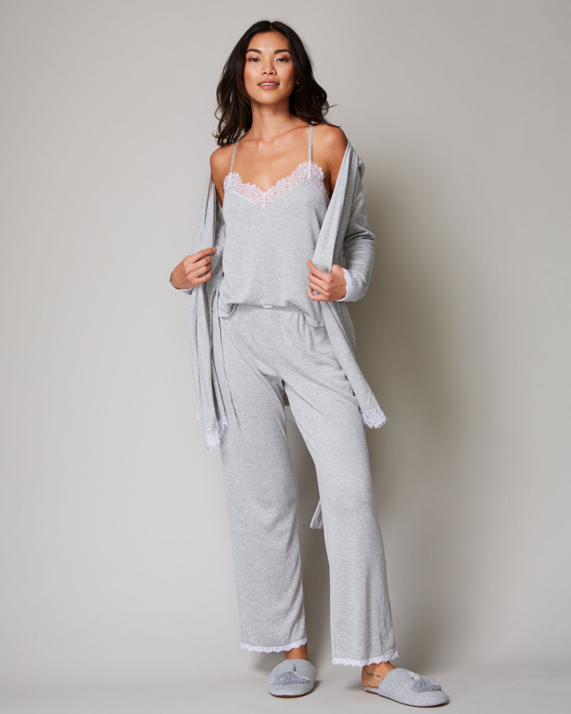 Journelle Emma Pointelle Robe in white