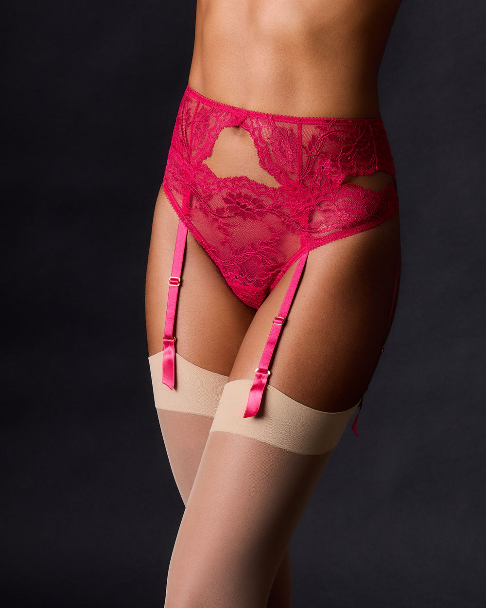 Journelle Anais Suspender Belt in pink